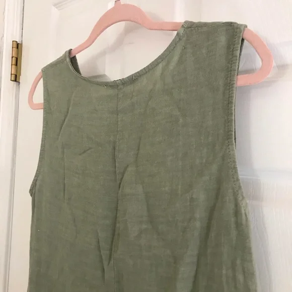 100% Linen Sleeveless Top - Picture 7 of 11